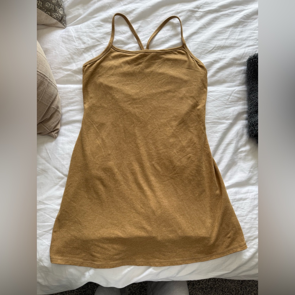 Aerie offline hold me up Women's Tan  Strap dress